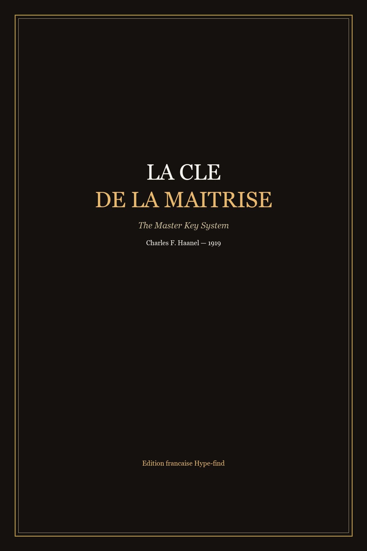 Couverture — La Clé de la maîtrise